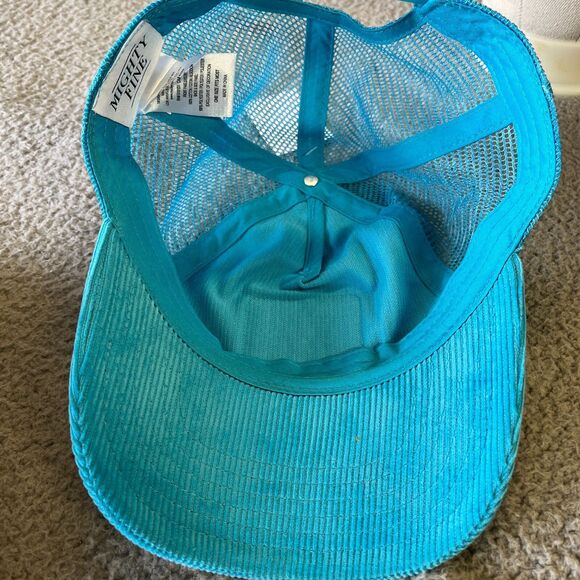 VTG Corduroy Hat Thank You Have A Nice Day Trucker Mesh Back Patch Script - Picture 7 of 8